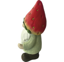 Gnom de grădină cu pălărie de căpșuni