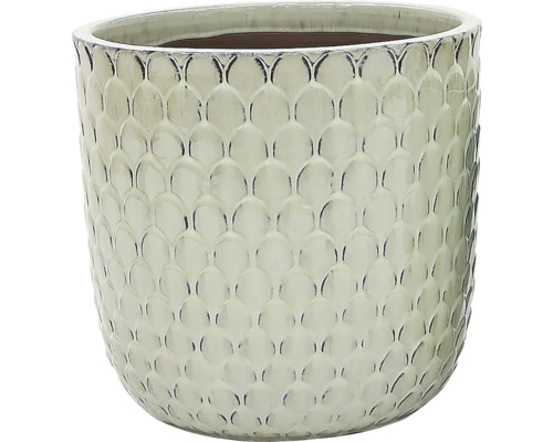 Ghiveci ceramic cu model solzi