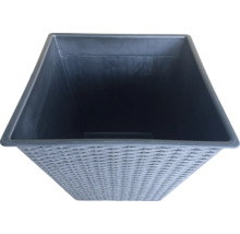 Jardinieră dreptunghiulară cu structură de ratan