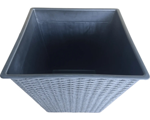 Jardinieră dreptunghiulară cu structură de ratan