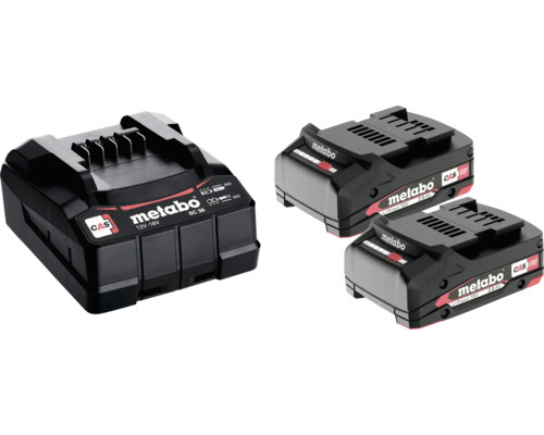 Încărcător de baterii Metabo cu două baterii