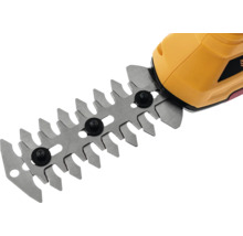 Imagine detaliată cu lama de tăiere a unui gard viu.