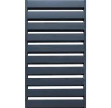 Gard de confidențialitate din aluminiu cu lamele orizontale