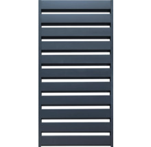 Gard de intimitate din aluminiu cu lamele orizontale