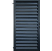 Poartă metalică de gard cu lamele