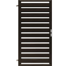 Poartă de grădină metalică cu lamele orizontale