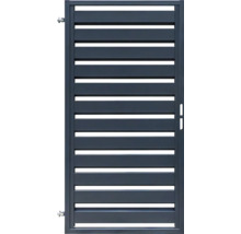 Poartă de grădină din metal cu lamele orizontale