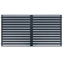 Poartă dublă cu lamele orizontale