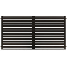 Poartă dublă cu lamele orizontale pentru exterior