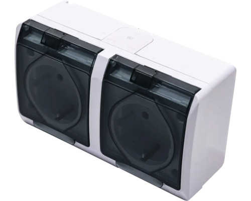 Priză dublă pentru exterior