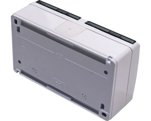 Carcasă din plastic cu marcaj CE, dimensiuni și găuri de montare