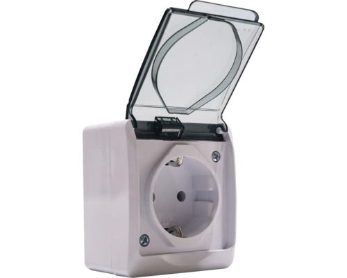 Priză de exterior cu capac rabatabil