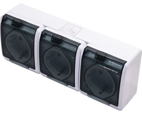 Priza triplă pentru exterior