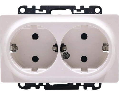 Priza dublă pentru montare pe perete