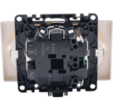 Imagine detaliată a unei prize cu cablaj deschis