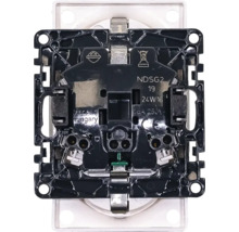 Vizualizare detaliată a unei inserții de comutator pentru materialul de instalație electrică de la Hornbach