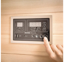 Panou de control al unei saune Home Deluxe cu afișaj digital și elemente de control