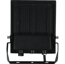 Reflector LED negru cu suport pentru exterior