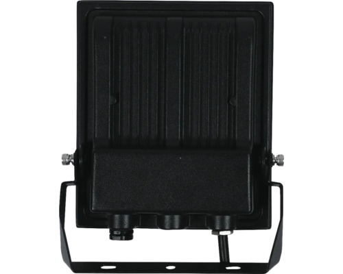 Reflector LED negru cu suport pentru exterior