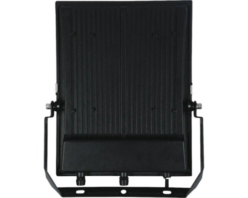 Vedere din spate a unui reflector LED dreptunghiular din metal