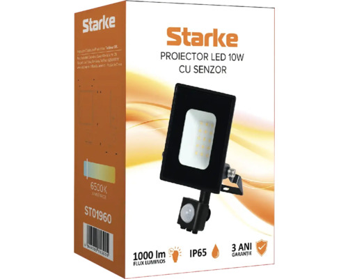 Proiector LED Starke de 10 wați cu ambalajul senzorului