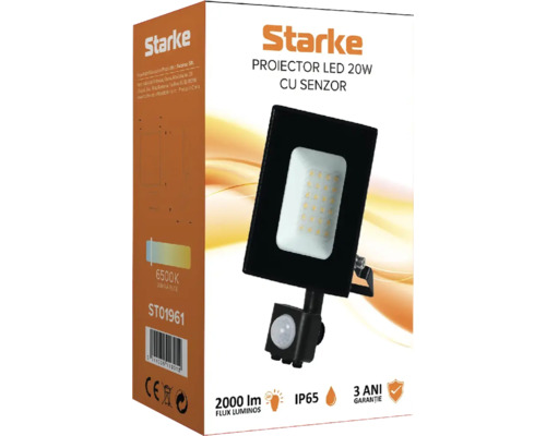 Pachet proiector LED Starke 20 W cu senzor