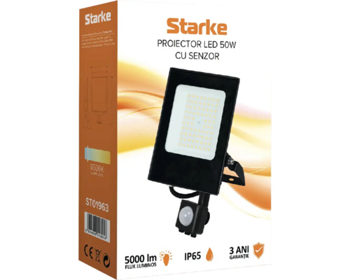 Ambalaj proiector LED Starke 50 W cu senzor