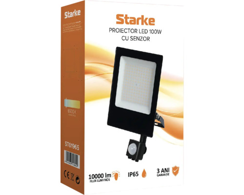Proiector LED Starke 100 W cu senzor în cutie