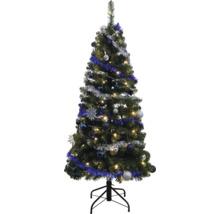 Brad împodobit cu globuri și ghirlande