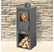 Șemineu cu compartiment pentru lemne și lemn de foc