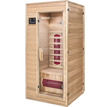 Saună cu infraroșu Home Deluxe din lemn cu ușă de sticlă