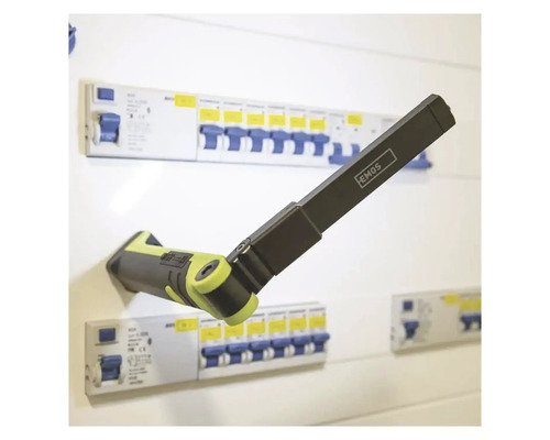 Lampă de inspecție EMOS cu două panouri de comutație în fundal