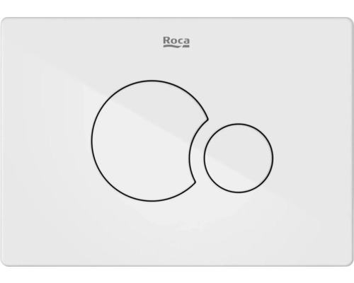 Clapetă de acționare pentru rezervor încastrat Roca Duplo S PS5 alb Panou de operare Roca Logo pentru rezervorul de spălare