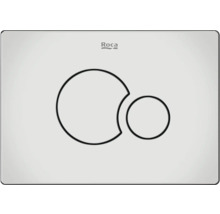 Sigla Roca deasupra unui panou de control pentru spălarea toaletei cu două butoane