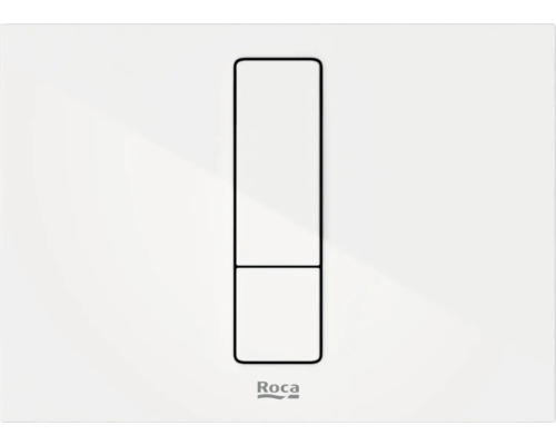 Clapetă de acționare pentru rezervor încastrat Roca Duplo S PS4 alb lucios Buton de spălare Roca pentru acționarea spălării toaletei