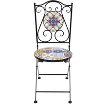 Scaun de grădină cu model mozaic pe șezut și spătar