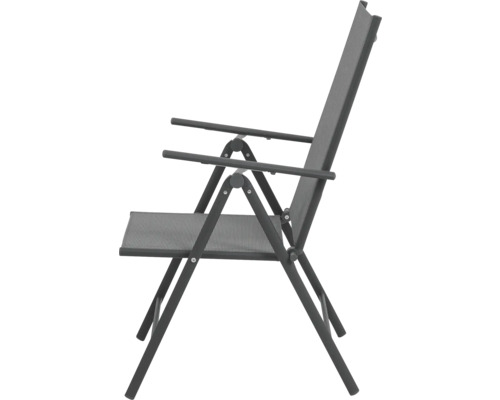 Scaun de grădină din aluminiu cu brațe