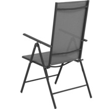 Scaun de grădină pliabil din metal și material textil