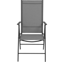 Scaun de grădină cu brațe și tapițerie textilă