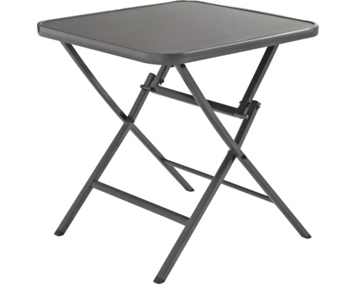 Masă balcon pliabilă Garden Place Eve 70x70x74 cm antracit Măsuță pliabilă pătrată pentru grădină