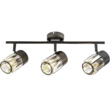 Lumină de tavan cu trei spoturi cu efect de cristal