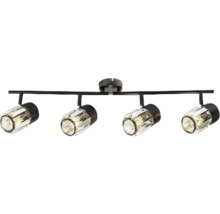 Lumină de plafon cu patru spoturi cu aspect de cristal