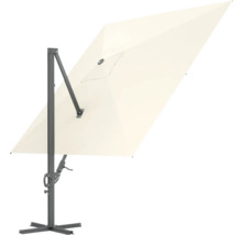 Umbrelă cu braț lateral cu cadru metalic și ecran dreptunghiular