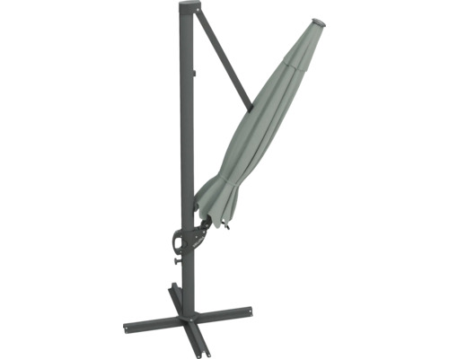 Umbrelă de soare cu braț lateral și suport