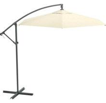 Umbrelă de soare cu braț lateral, cu ecran pătrat și bază stabilă