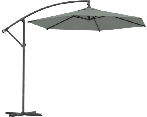 Umbrelă de soare cu braț liber, cu umbrelă pătrată și bază