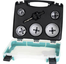 Set de freze cu burghiu în cutie de scule