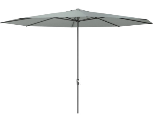 Umbrelă terasă Soluna Nancy Ø 400 cm H 275 cm 220 g/mp poliester gri închis Umbrelă de soare pentru grădină