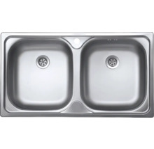 Chiuvetă din oțel inoxidabil cu două cuve