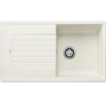 Chiuvetă de bucătărie bej cu picurător